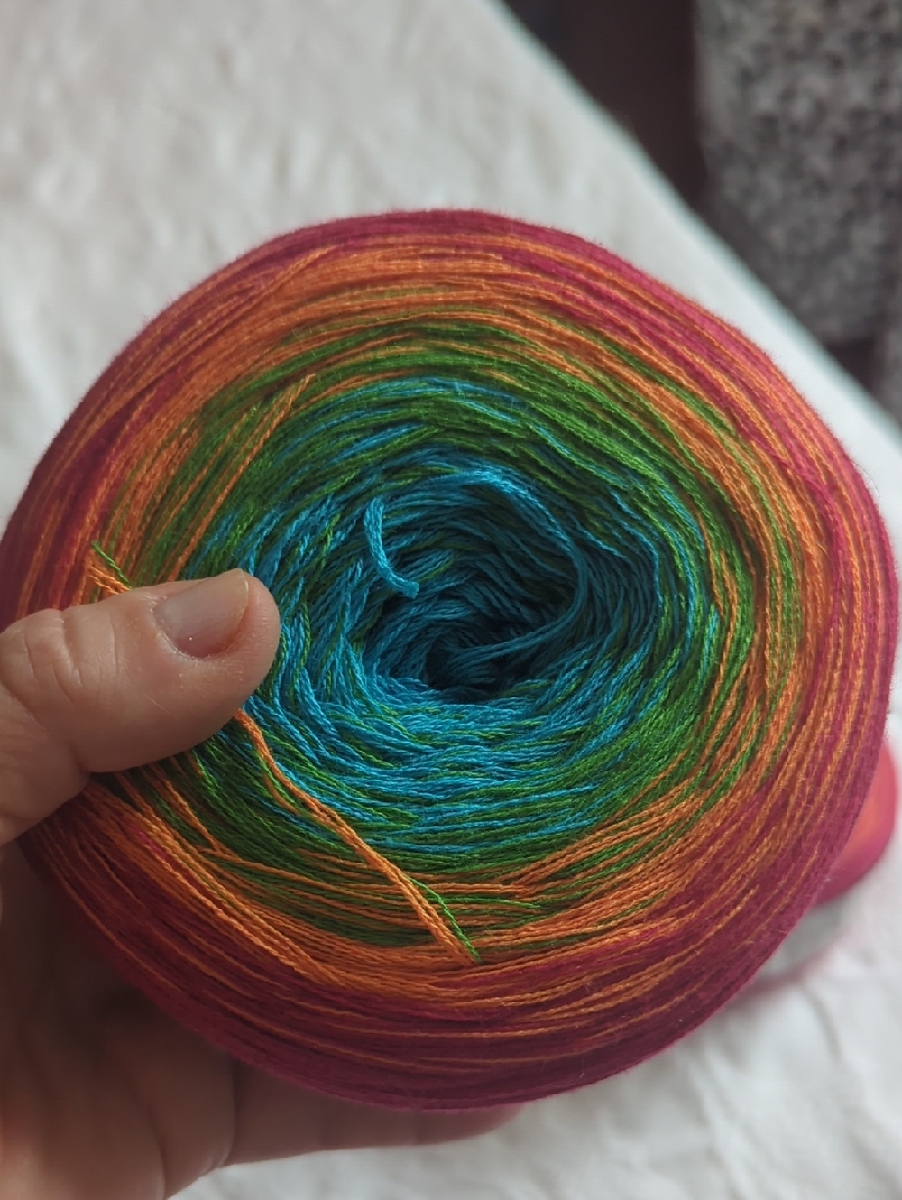 RED HEART IT S A WRAP RAINBOW - FIESTA YARN 2 CAKES - Picture 6 of 12